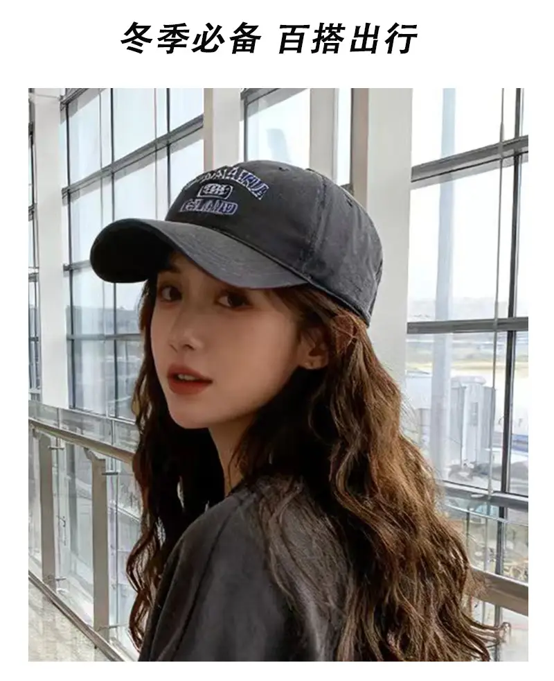 Women Letter Embroidered Baseball Cap All Season Sun Hat — feature 6