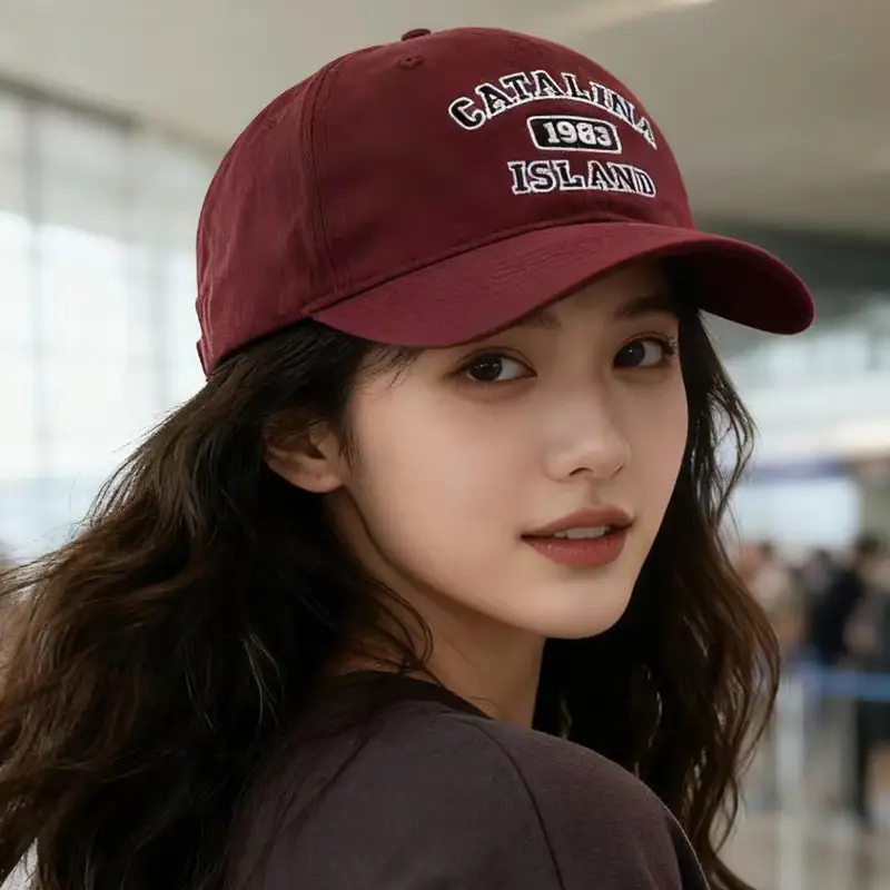 Women Letter Embroidered Baseball Cap All Season Sun Hat - Image 3