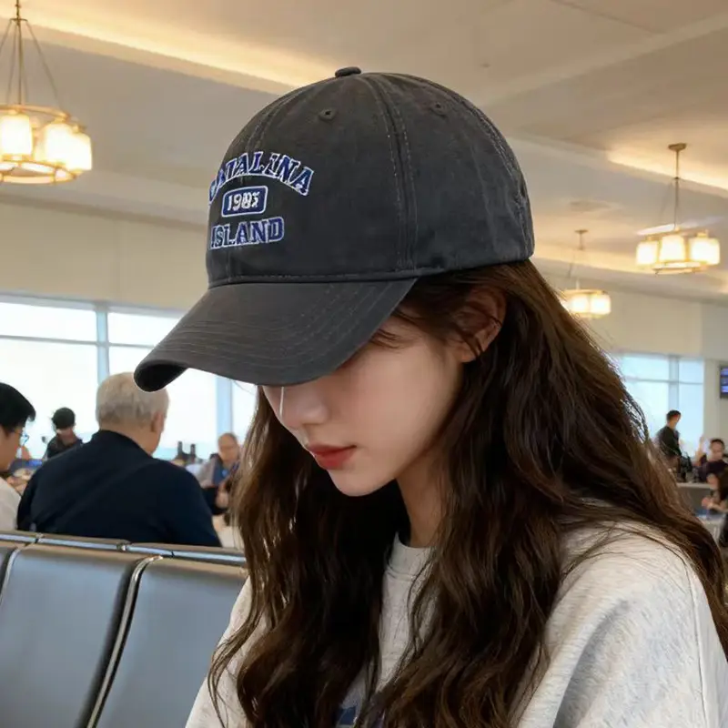 Women Letter Embroidered Baseball Cap All Season Sun Hat - Image 4