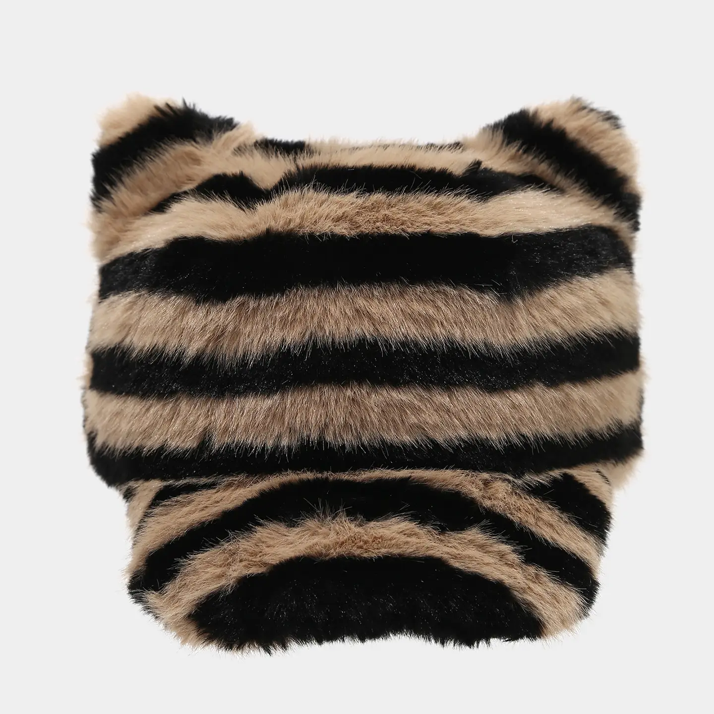 Japanese Cat Ear Plush Zebra Hat Warm Sunshade - Image 2