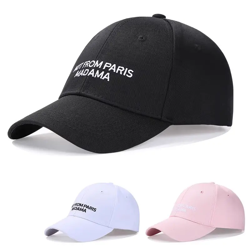 Black Baseball Cap with Adjustable Strap - Image 4