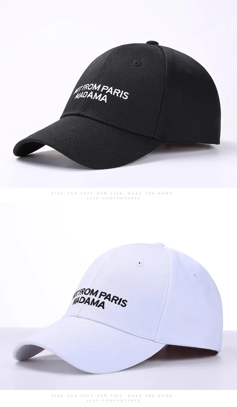 Black Baseball Cap with Adjustable Strap — feature 4