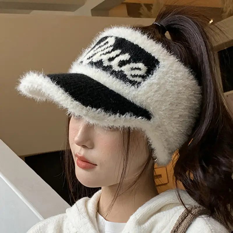 Women's 2025 Warm Plush Ear Hat with Face Cover - Image 6