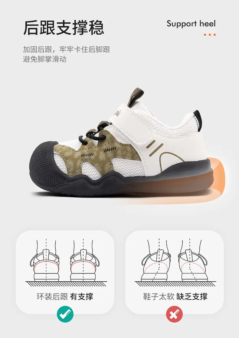 2025 Green Toddler Sneakers for Boys Spring Soft Soled — feature 10