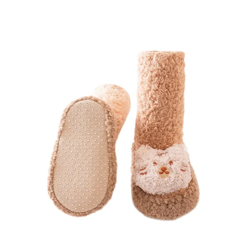 Newborn Baby Socks & Shoes Coral Velvet 0-3M - Image 11