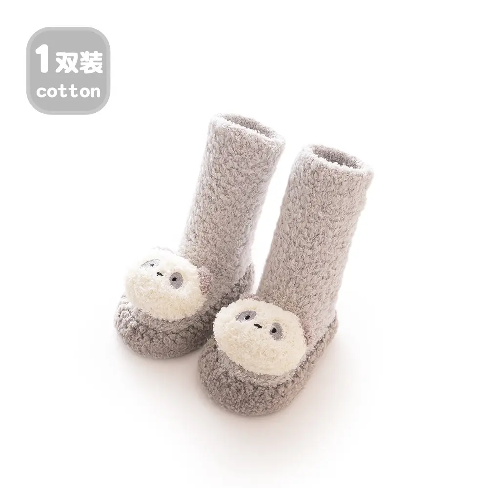 Newborn Baby Socks & Shoes Coral Velvet 0-3M