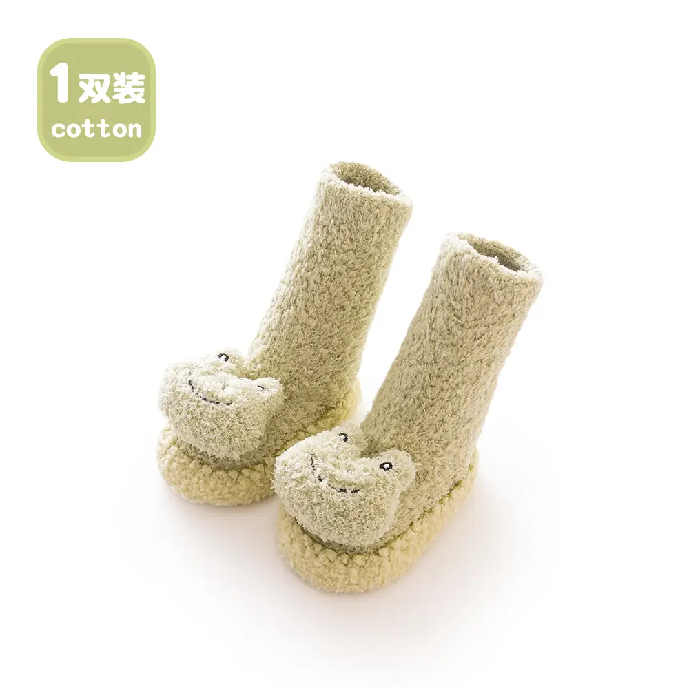 Newborn Baby Socks & Shoes Coral Velvet 0-3M - Image 5