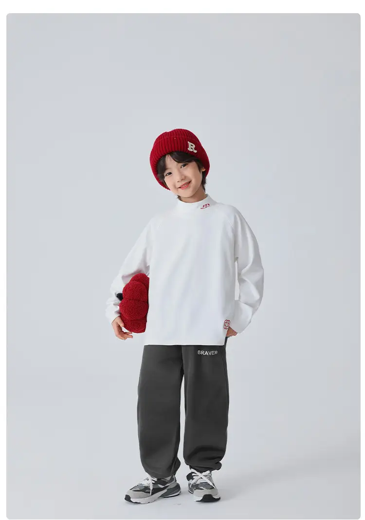 New Boys Half-Turtleneck Base Shirt German Velvet 2025 Winter — feature 12