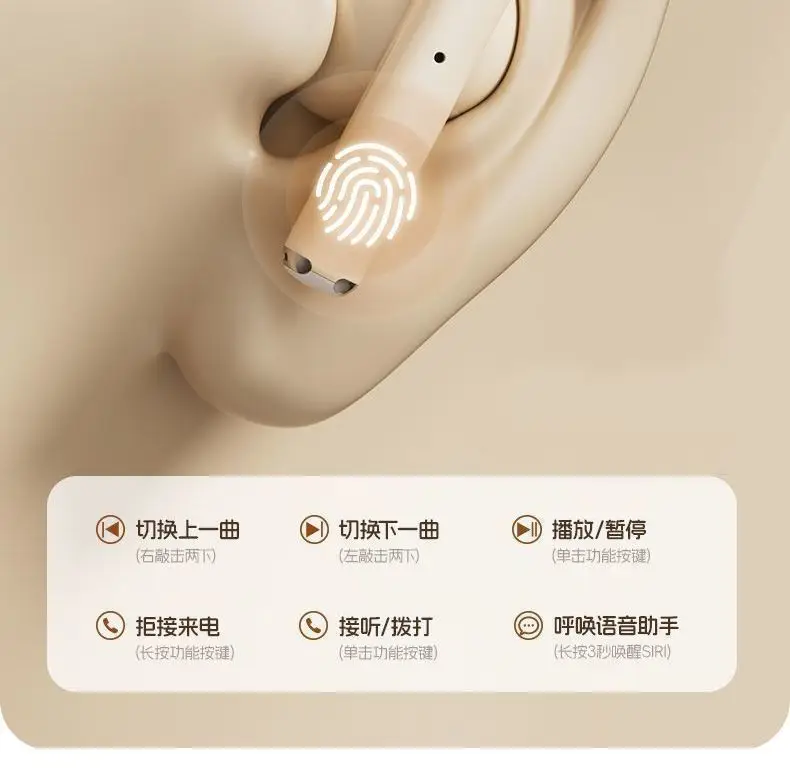 Retro Camera New Semi-In-Ear Wireless Bluetooth Headset Sports Noise Reduction Non-In-Ear Long Battery Life — feature 25