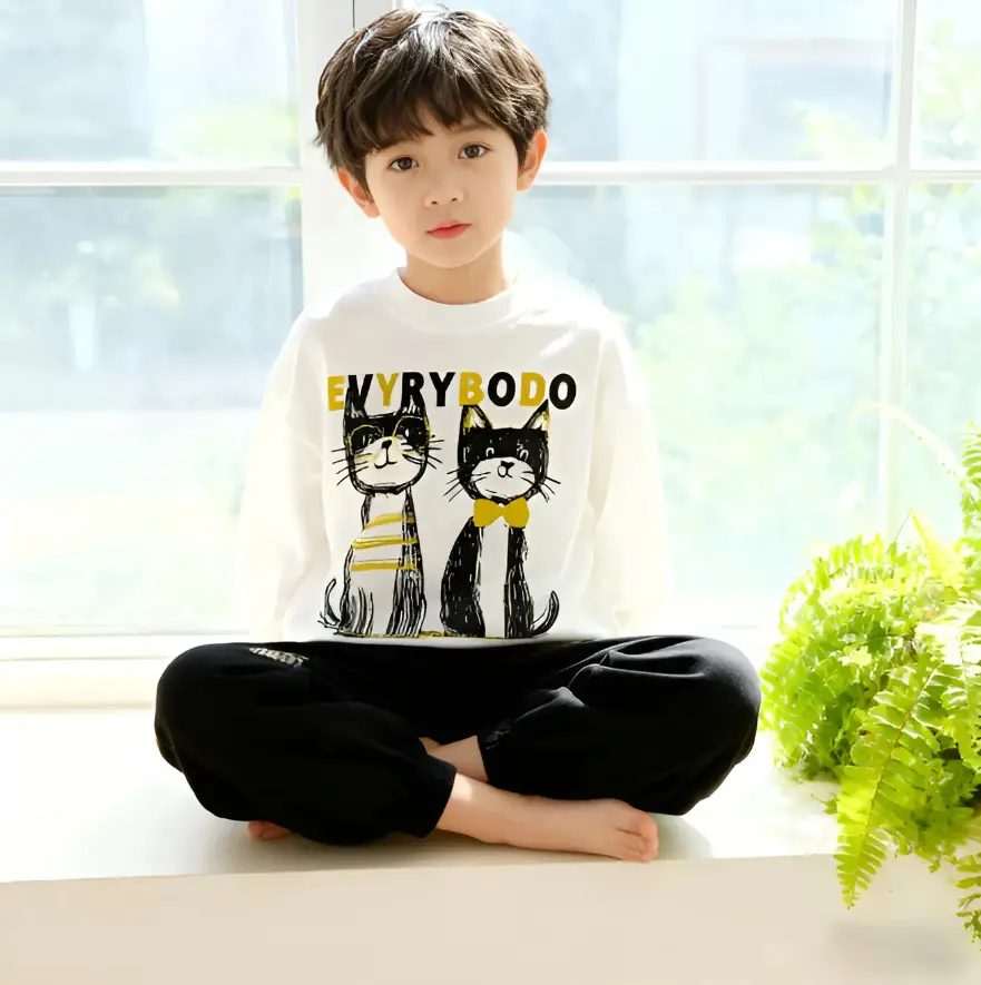 Kids Grey Hoodie Pants Set Cotton 2025 — feature 10