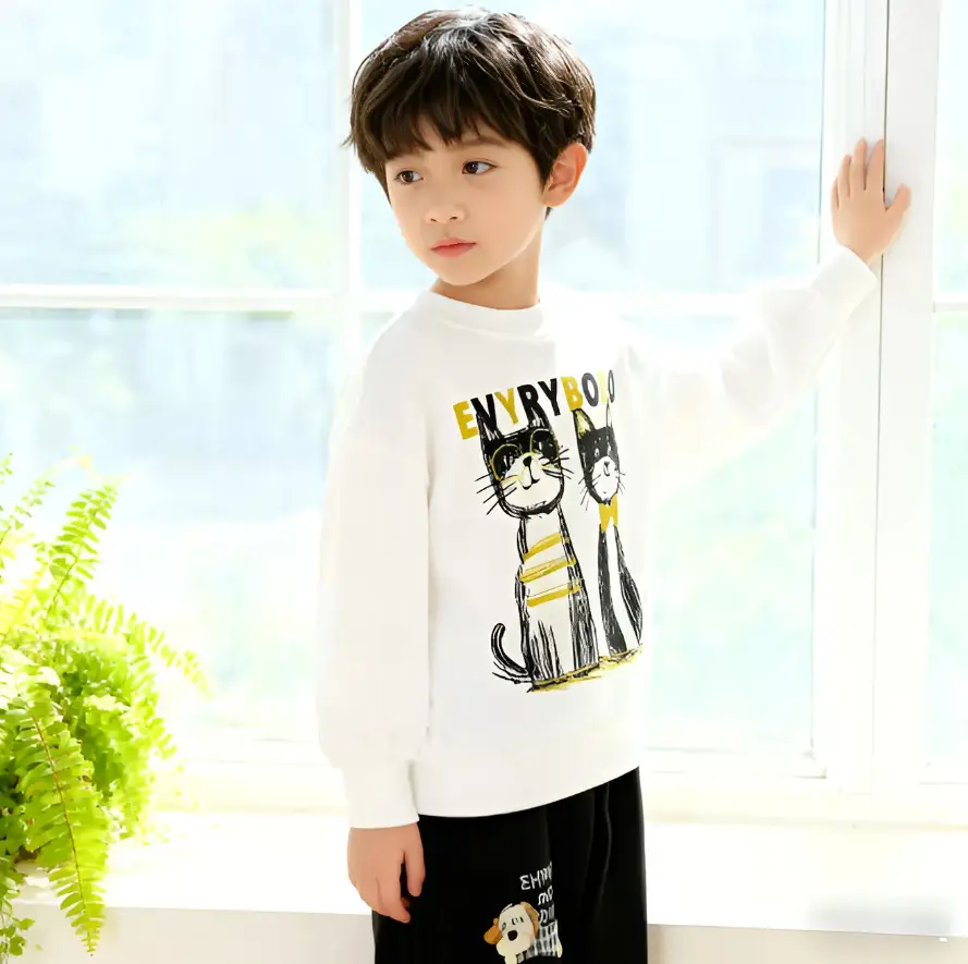 Kids Grey Hoodie Pants Set Cotton 2025 — feature 9