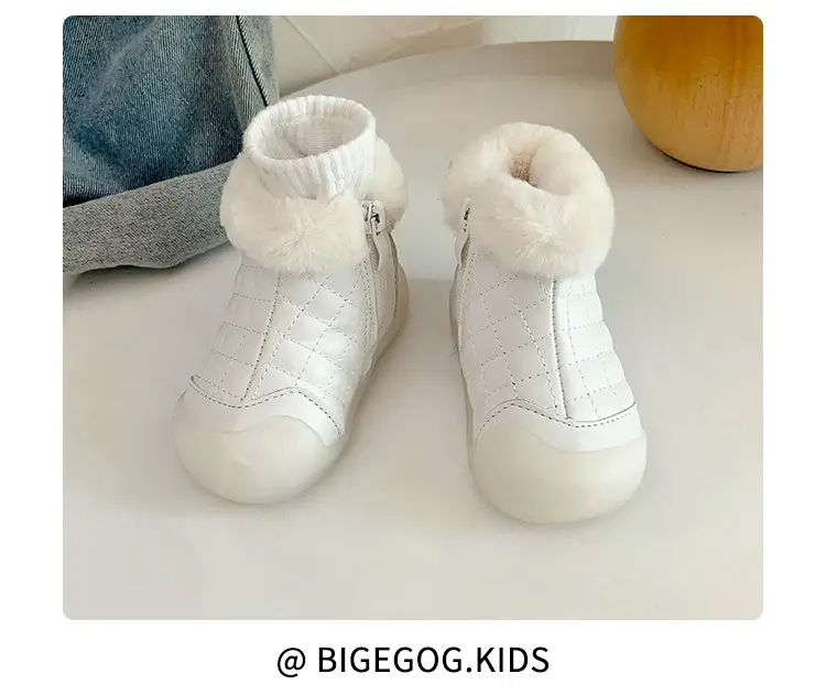 Pink Fleece Lined Baby Snow Boots for Girls — feature 21