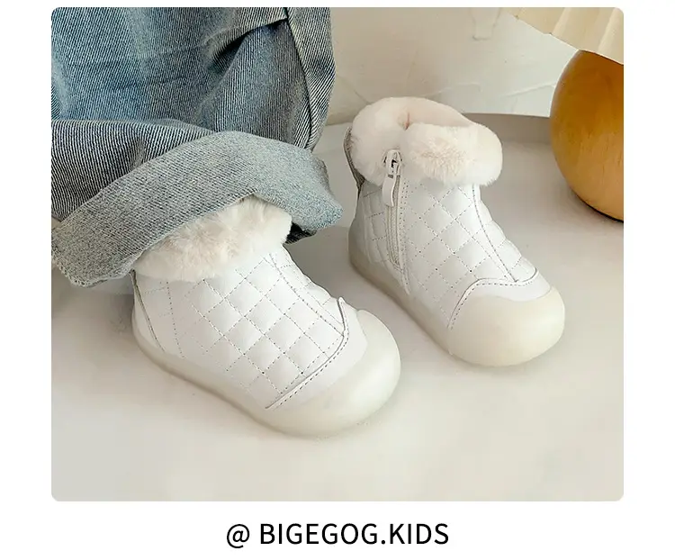 Pink Fleece Lined Baby Snow Boots for Girls — feature 22