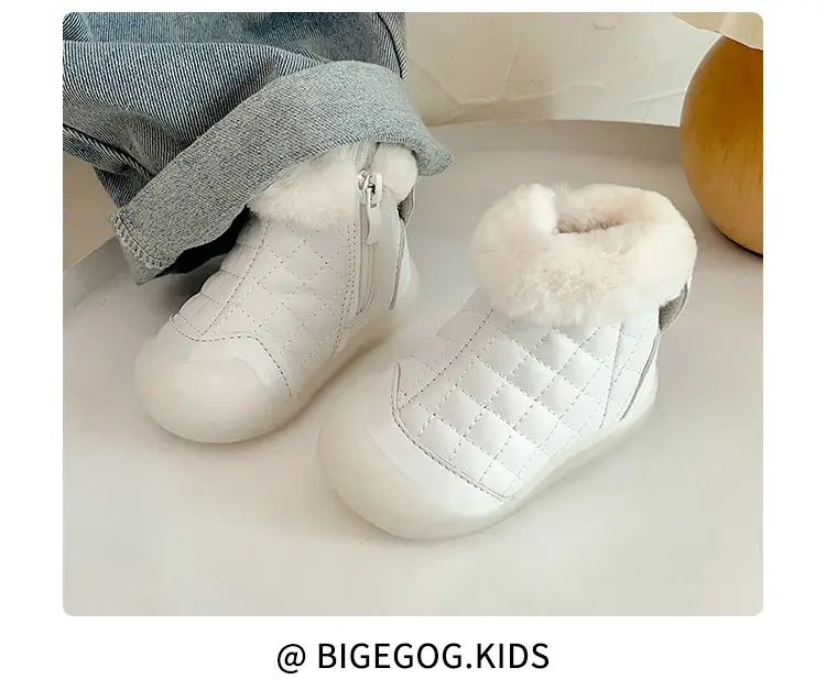 Pink Fleece Lined Baby Snow Boots for Girls — feature 23