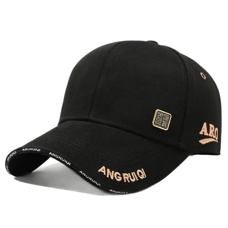 Men's Black Fleece Lined Baseball Cap Winter Warm - Image 8