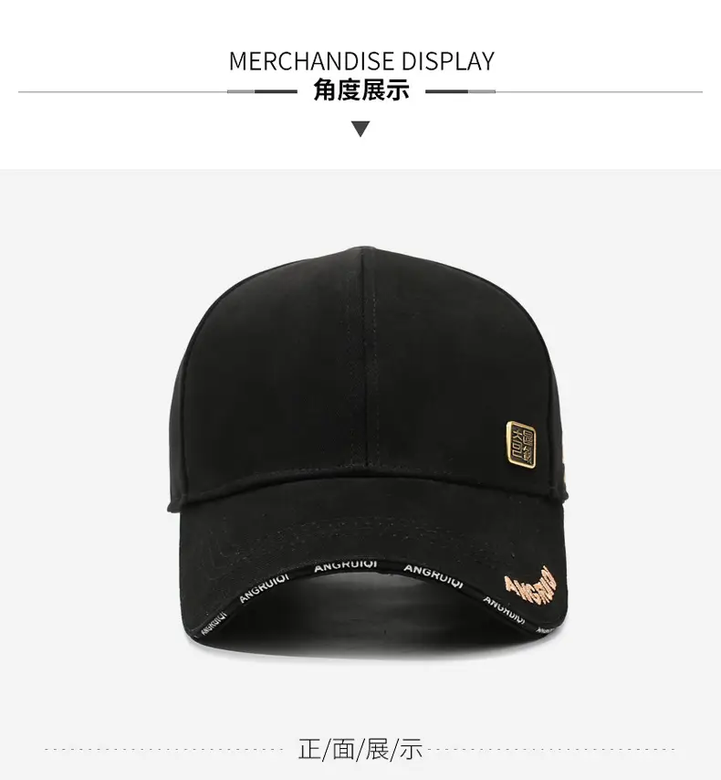 Men's Black Fleece Lined Baseball Cap Winter Warm — feature 13