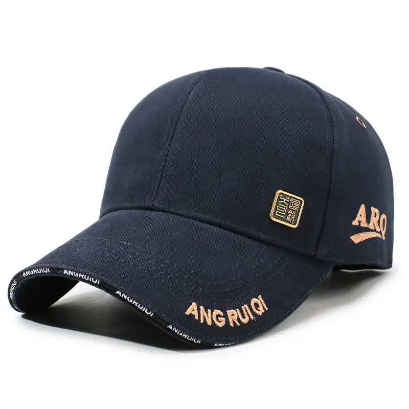Men's Black Fleece Lined Baseball Cap Winter Warm - Image 3