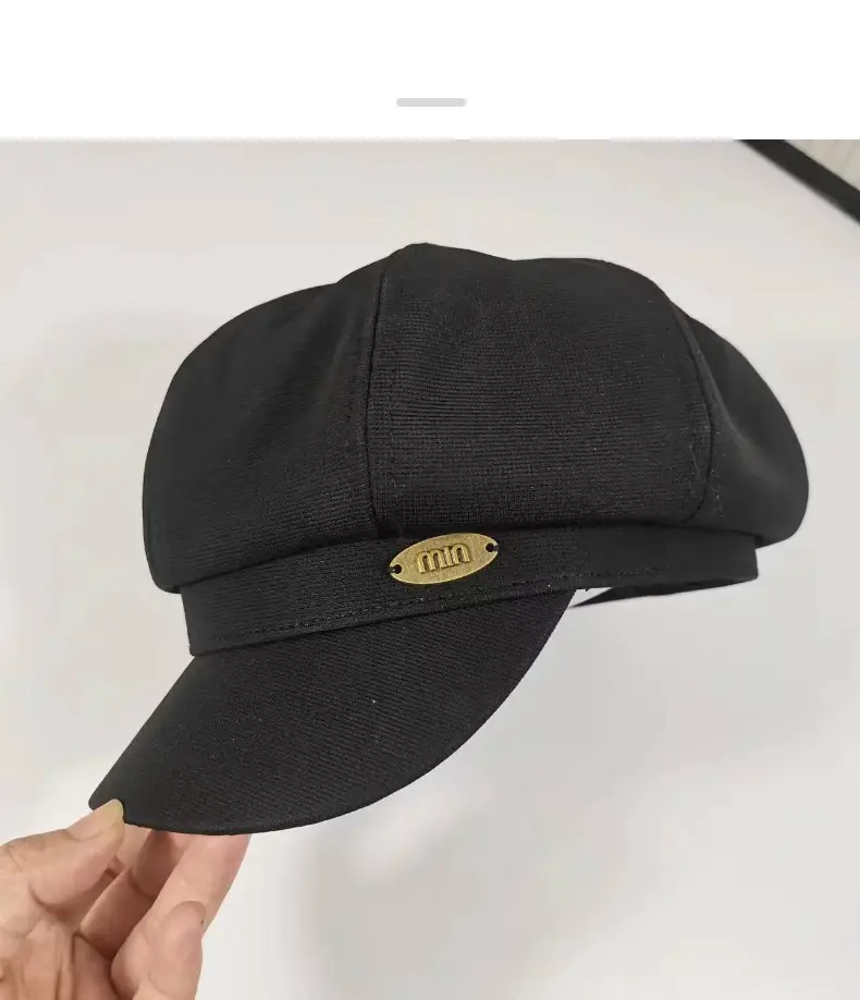 Women's Korean Style Miu Beret Face-Slimming Wig Cap Large Head — feature 9