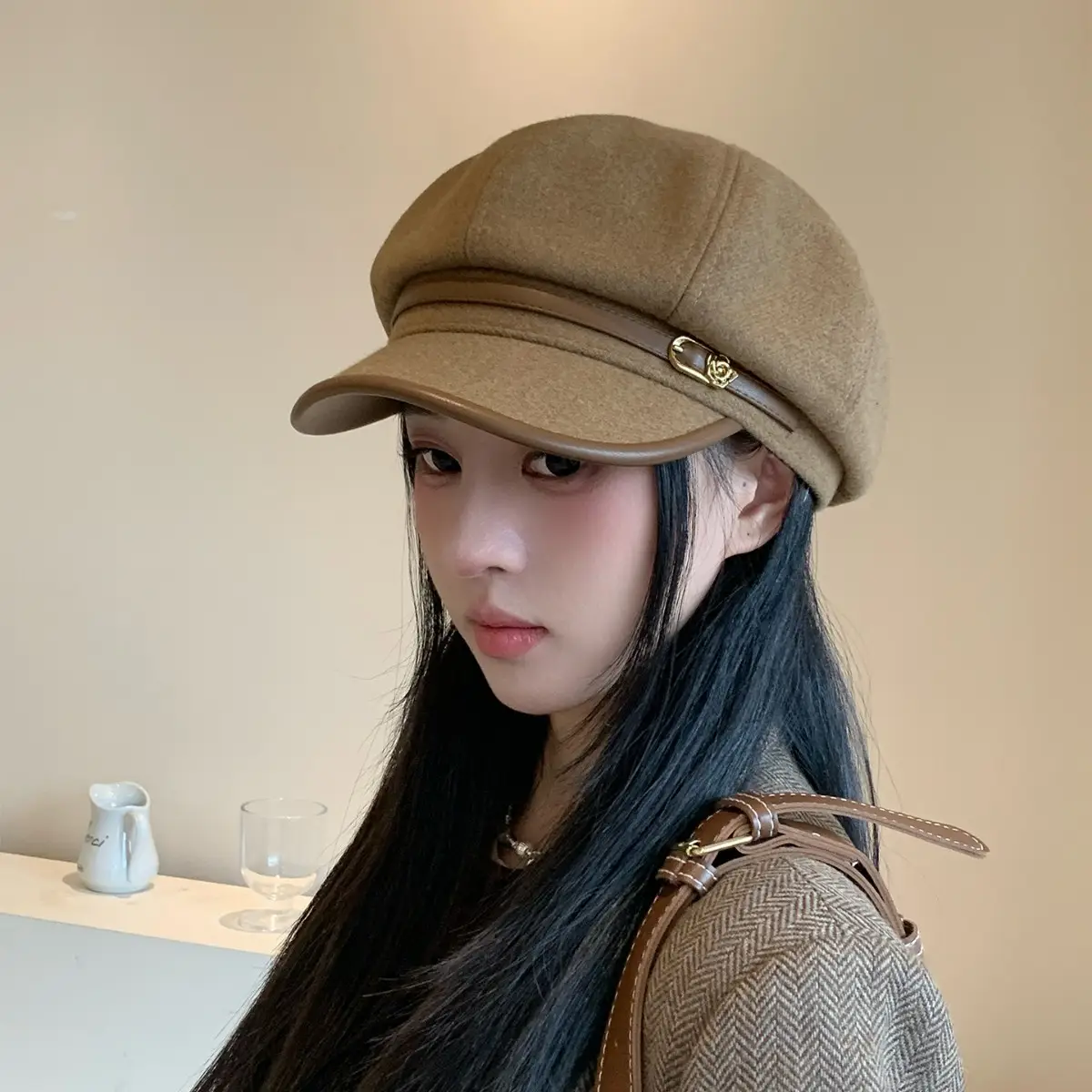Japanese Retro Black Beret Hat for Women - Image 8