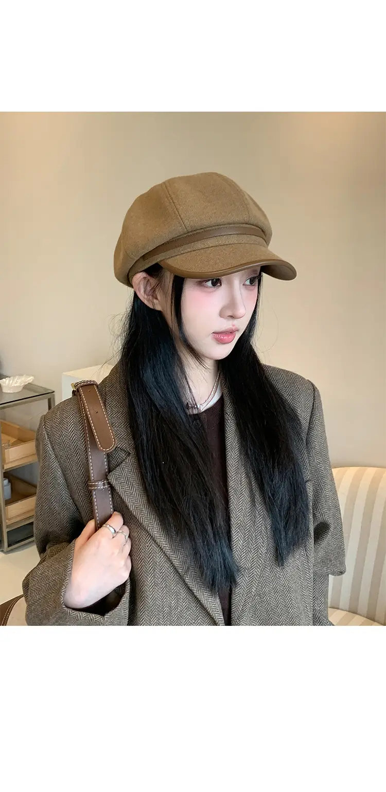 Japanese Retro Black Beret Hat for Women — feature 10