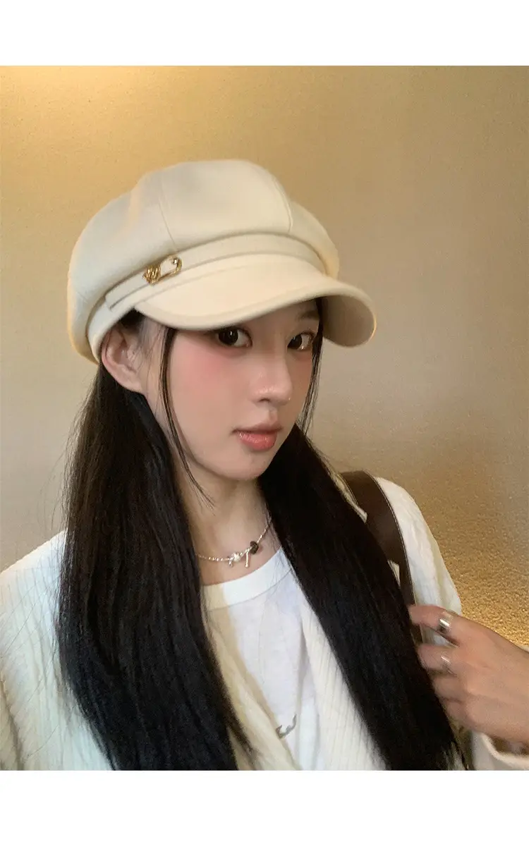 Japanese Retro Black Beret Hat for Women — feature 5