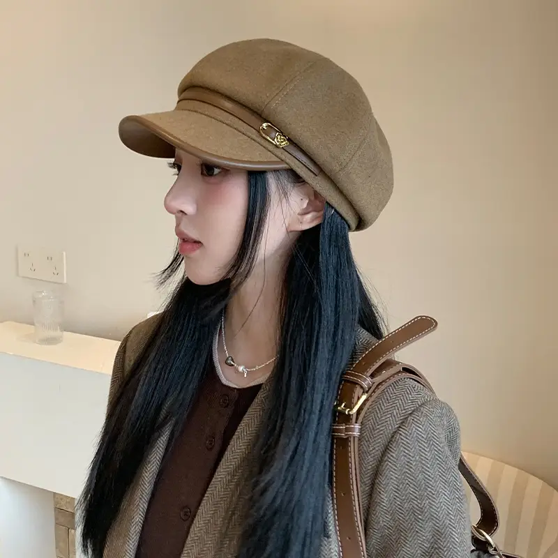 Japanese Retro Black Beret Hat for Women - Image 3