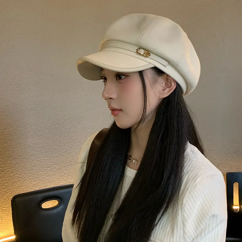 Japanese Retro Black Beret Hat for Women - Image 4