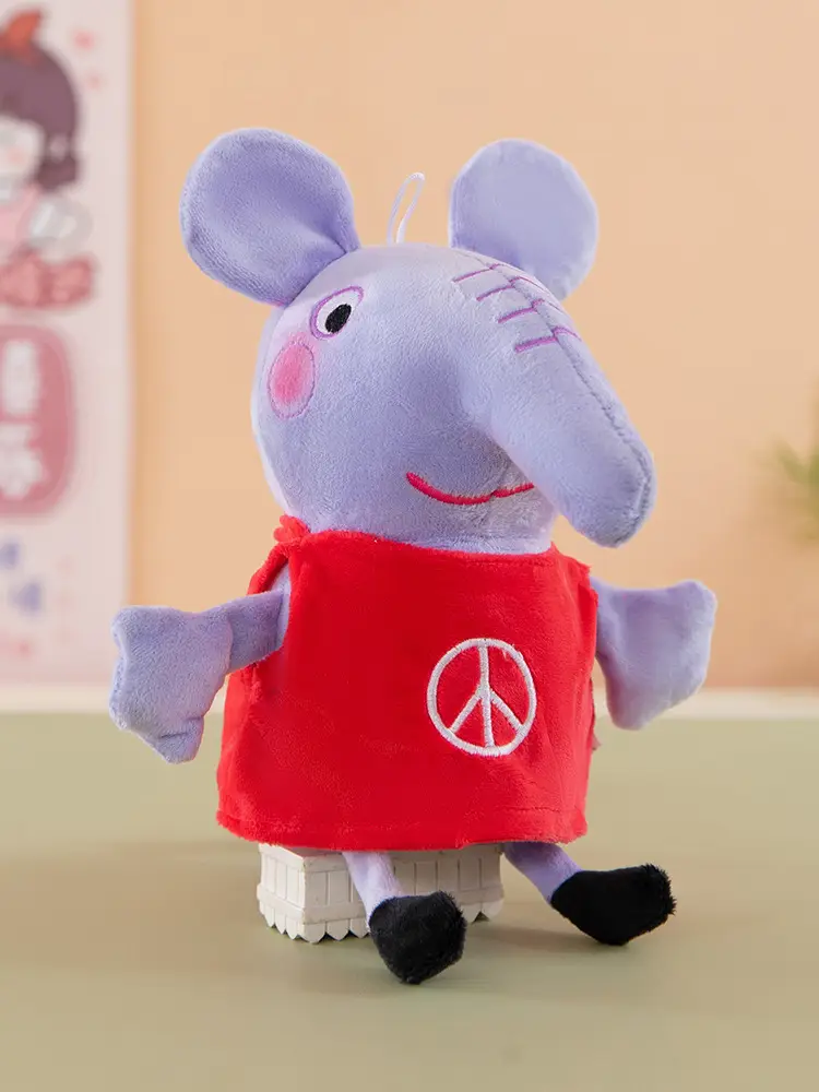 Peppa Pig Plush Toy Doll George Doll Large Size Family of Four Gift Box Set Complete Set Genuine Anti-Counterfeit