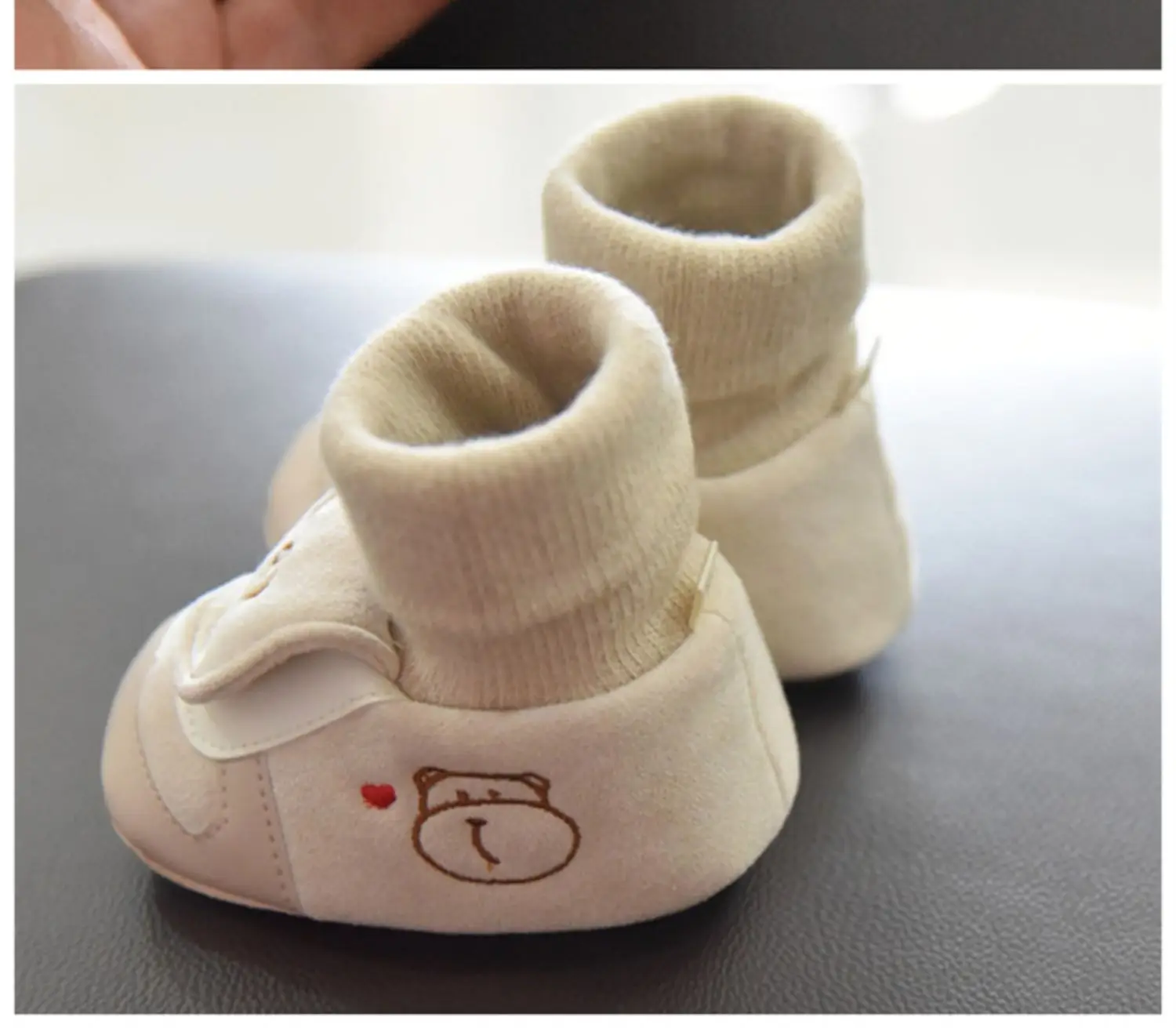 Jingqi Baby Boy's Velvet Step-In Shoes 2025 Winter Warm Socks 3-6M — feature 12
