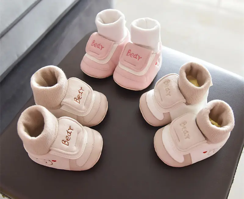 Jingqi Baby Boy's Velvet Step-In Shoes 2025 Winter Warm Socks 3-6M — feature 13