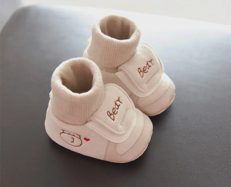Jingqi Baby Boy's Velvet Step-In Shoes 2025 Winter Warm Socks 3-6M — feature 14