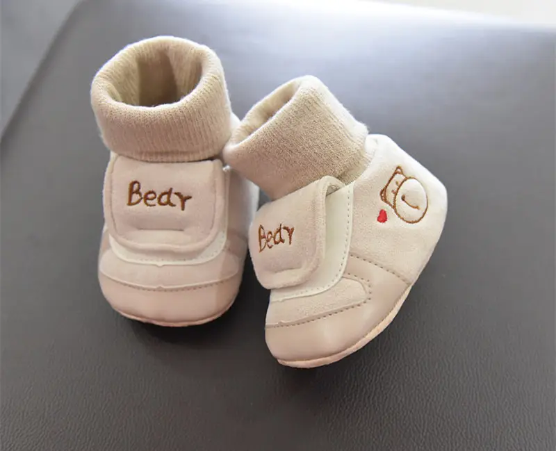 Jingqi Baby Boy's Velvet Step-In Shoes 2025 Winter Warm Socks 3-6M — feature 16