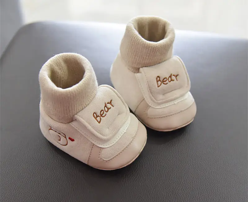 Jingqi Baby Boy's Velvet Step-In Shoes 2025 Winter Warm Socks 3-6M — feature 17