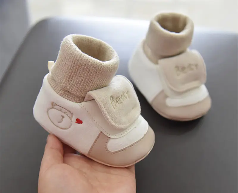 Jingqi Baby Boy's Velvet Step-In Shoes 2025 Winter Warm Socks 3-6M — feature 19