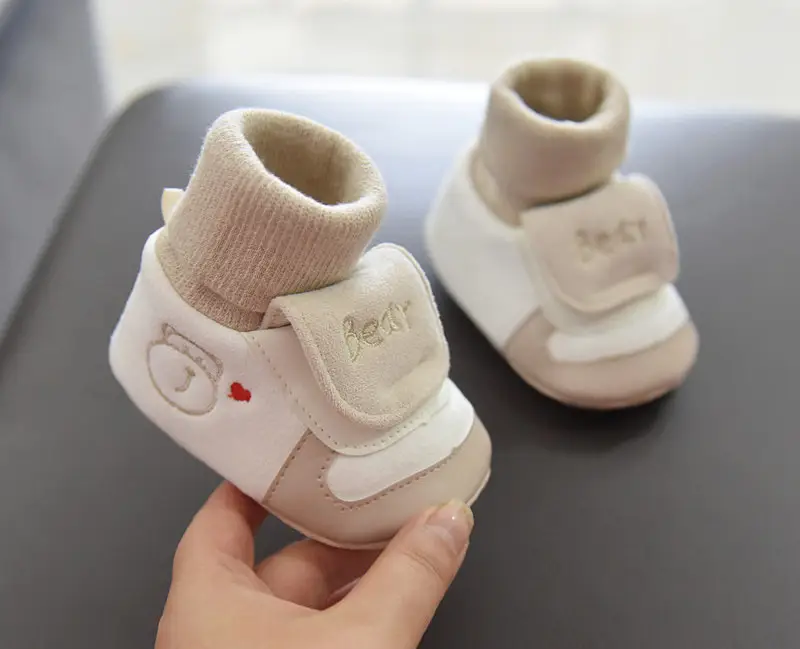 Jingqi Baby Boy's Velvet Step-In Shoes 2025 Winter Warm Socks 3-6M — feature 22