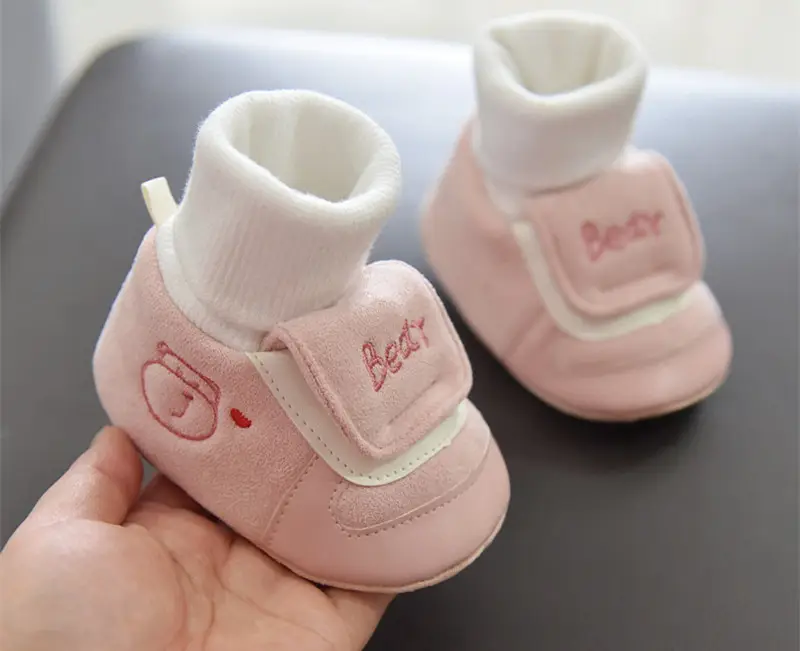 Jingqi Baby Boy's Velvet Step-In Shoes 2025 Winter Warm Socks 3-6M — feature 25