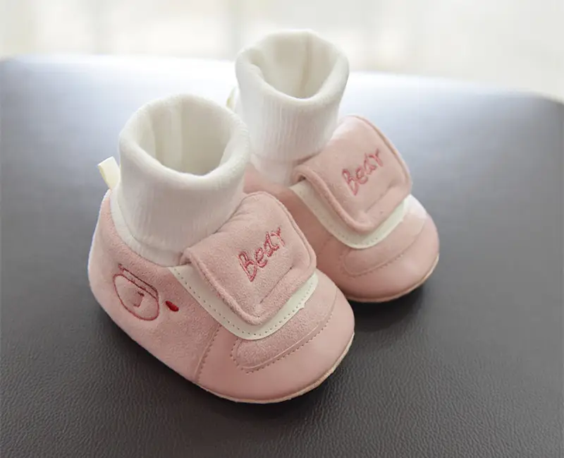 Jingqi Baby Boy's Velvet Step-In Shoes 2025 Winter Warm Socks 3-6M — feature 26
