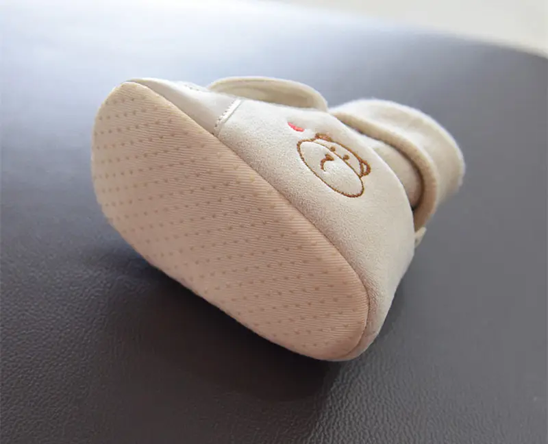 Jingqi Baby Boy's Velvet Step-In Shoes 2025 Winter Warm Socks 3-6M — feature 29