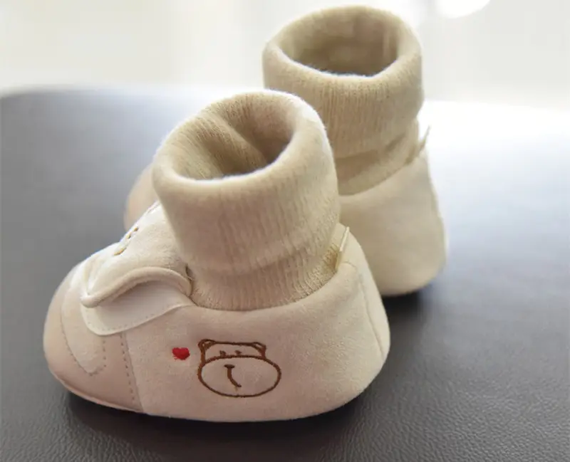 Jingqi Baby Boy's Velvet Step-In Shoes 2025 Winter Warm Socks 3-6M — feature 32