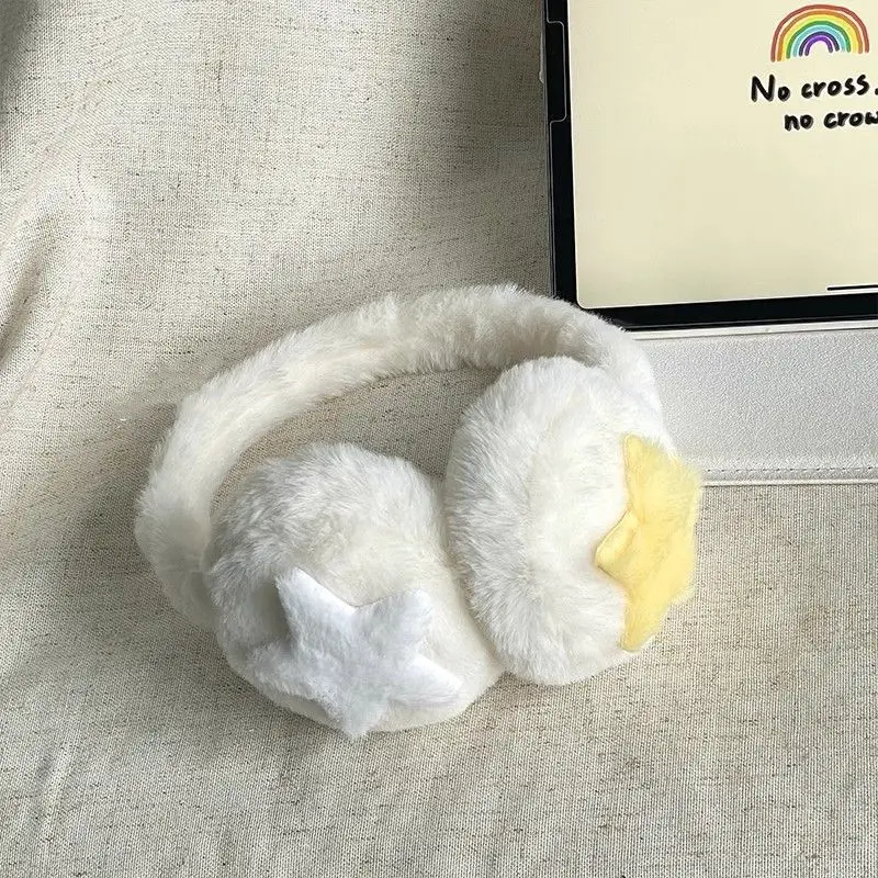 New Winter Earmuffs, Cute and Warm, Cat Ear Style, Plush Ear Protectors for Cycling, Anti-Freeze and Cold-Proof, Foldable