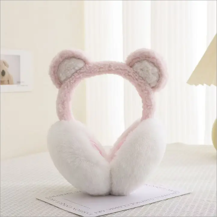 New Winter Earmuffs, Cute and Warm, Cat Ear Style, Plush Ear Protectors for Cycling, Anti-Freeze and Cold-Proof, Foldable — feature 6
