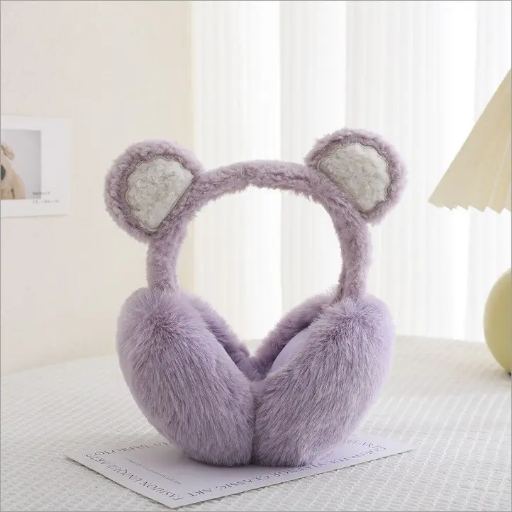 New Winter Earmuffs, Cute and Warm, Cat Ear Style, Plush Ear Protectors for Cycling, Anti-Freeze and Cold-Proof, Foldable — feature 7