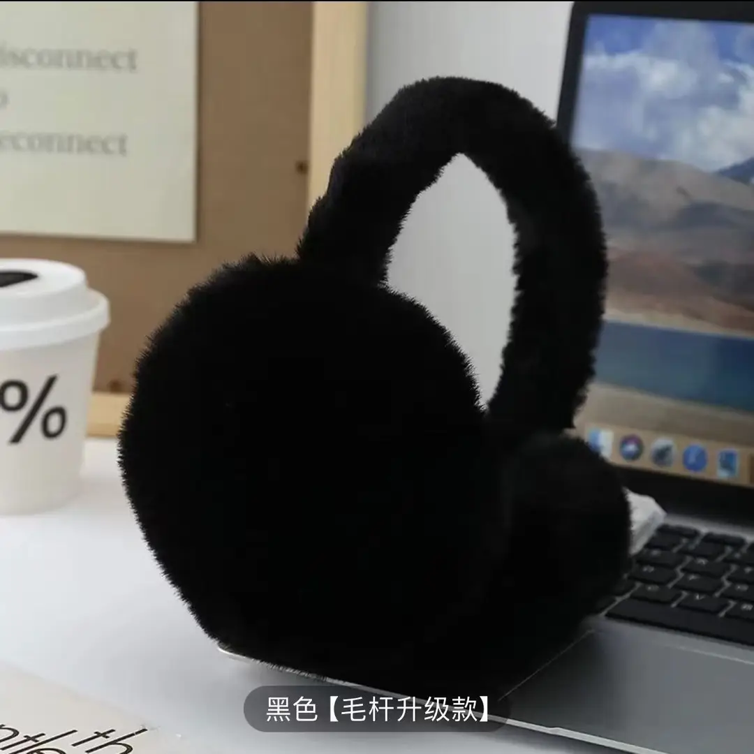 New Winter Earmuffs, Cute and Warm, Cat Ear Style, Plush Ear Protectors for Cycling, Anti-Freeze and Cold-Proof, Foldable