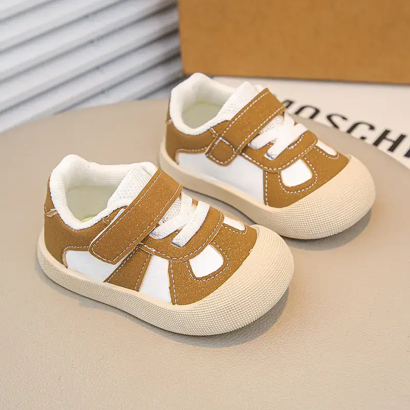 Baby Flats Sneakers Grey White 2025 Autumn