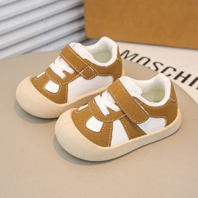 Baby Flats Sneakers Grey White 2025 Autumn