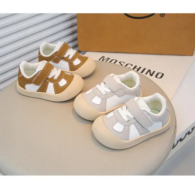 Baby Flats Sneakers Grey White 2025 Autumn — feature 10