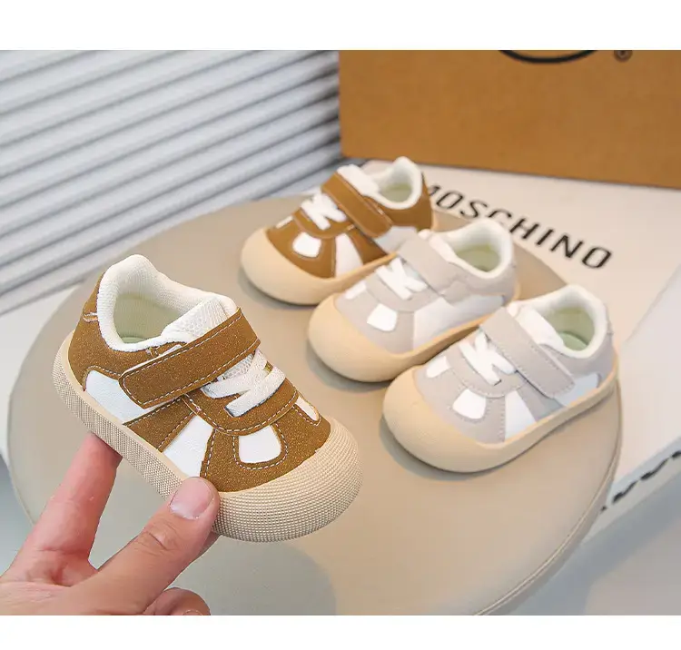 Baby Flats Sneakers Grey White 2025 Autumn — feature 11