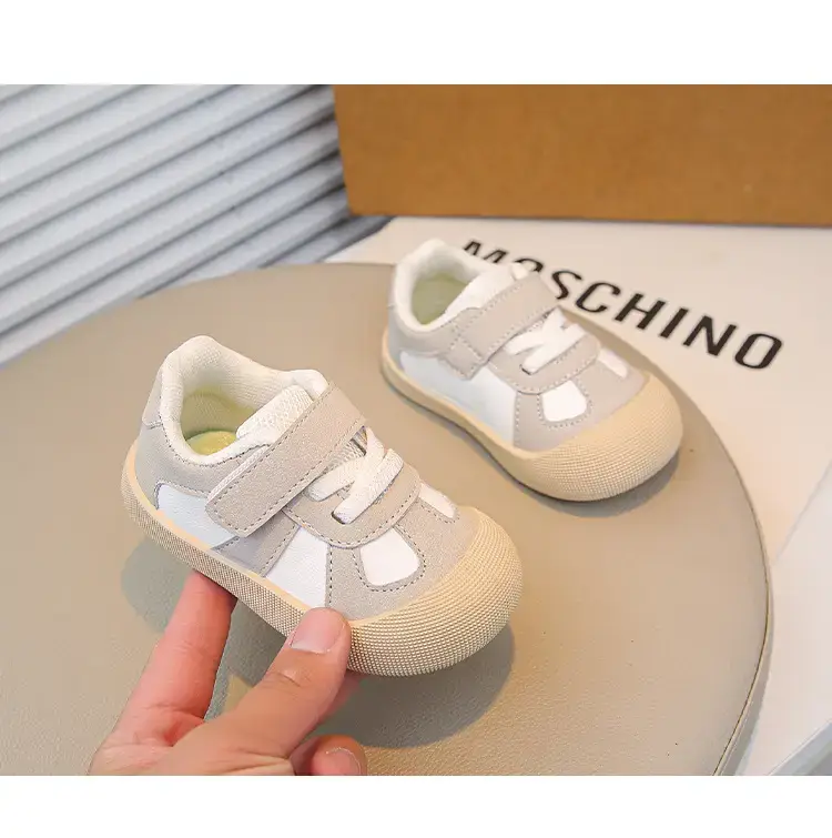 Baby Flats Sneakers Grey White 2025 Autumn — feature 21