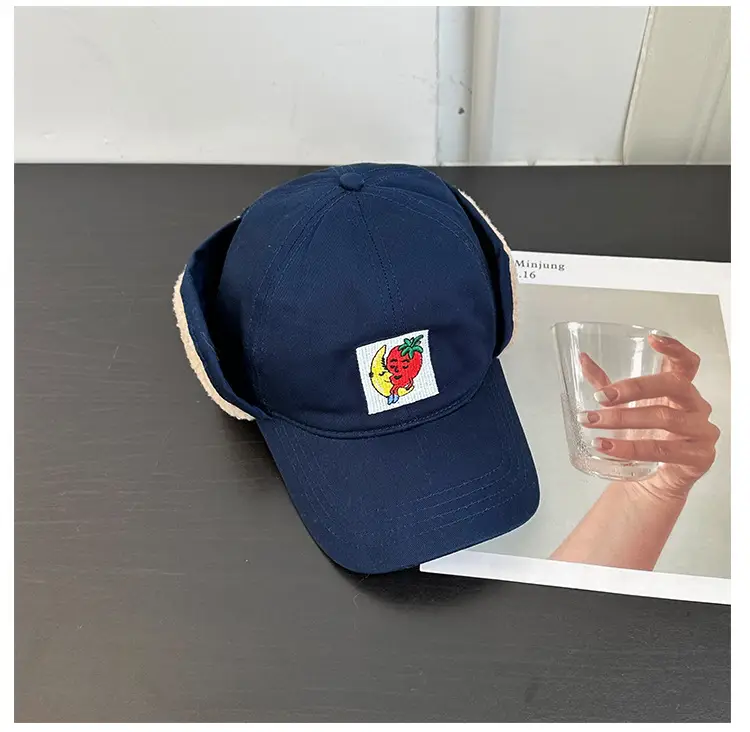 Korean Embroidered Warm Cap for Women Winter — feature 15