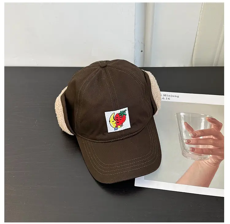 Korean Embroidered Warm Cap for Women Winter — feature 19